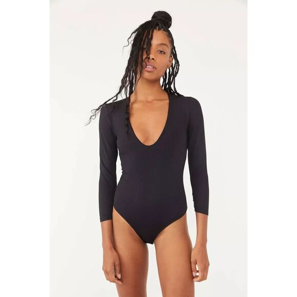 Free People Intimately Close Call Duo Bodysuit  - Black XS - Picture 2 of 9